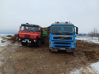 Výkop přípojky k rodinnému domu a odvoz zeminy