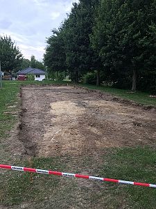 Zemní práce pro výstavbu dětského hřiště